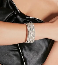 Fine Like Rhinestone Bar Trim Bracelet