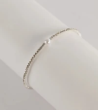 Elevated Posh Faux Pearl Rhinestone Bracelet