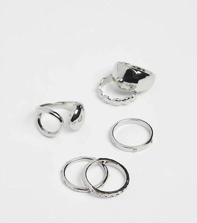 She's Bold Five Pack Ring Set
