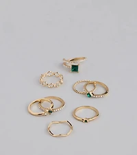 Stack Goals Dainty Ring Set