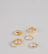 Stacked And Stunning Ring Set