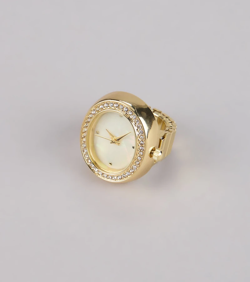 Timeless Spark Oval Watch Ring