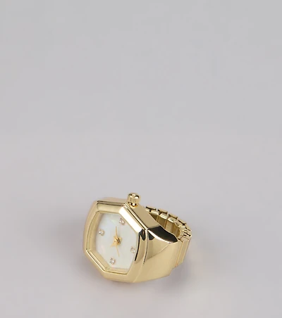 Cosmic Hour Hexagon Watch Ring
