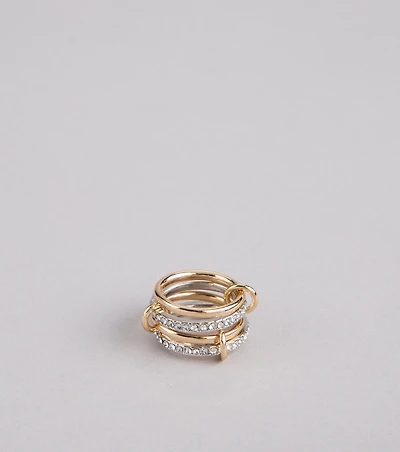 Stylish Stack Interlocking Rings