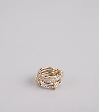 Stylish Stack Interlocking Rings