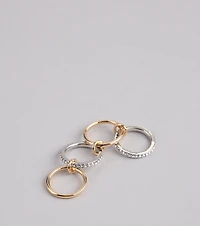 Stylish Stack Interlocking Rings