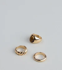 All Stacked Up Three-Pack Ring Set