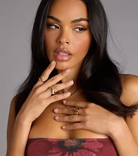 All Stacked Up Three-Pack Ring Set