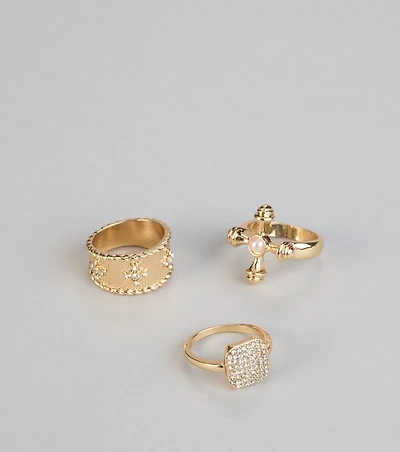 Heavenly Glow Ring Trio