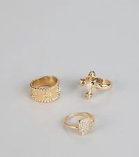 Heavenly Glow Ring Trio