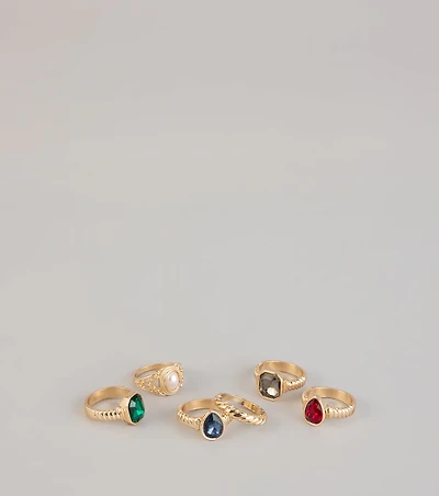 Treasure Stack Six-Piece Ring Set