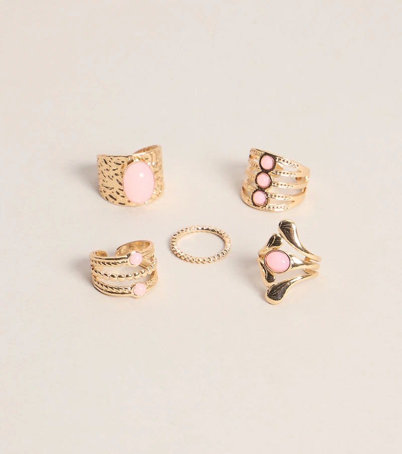 Stack It Up Five-Pack Ring Set