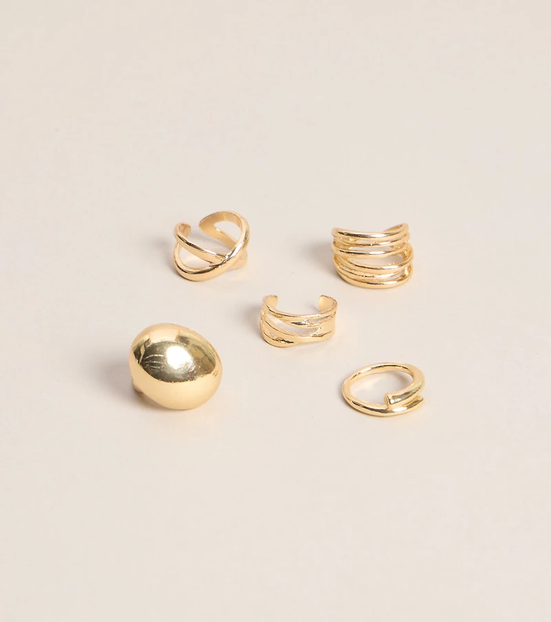 Stack The Attitude Five-Pack Ring Set