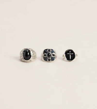 Lucky Number Three Ring Set
