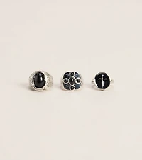 Lucky Number Three Ring Set