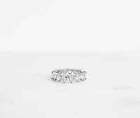 Forever Love Heart Cubic Zirconia Infinity Ring