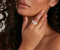 Glisten Statement Cubic Zirconia Ring