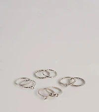Made To Sparkle Eight-Pack Ring Set