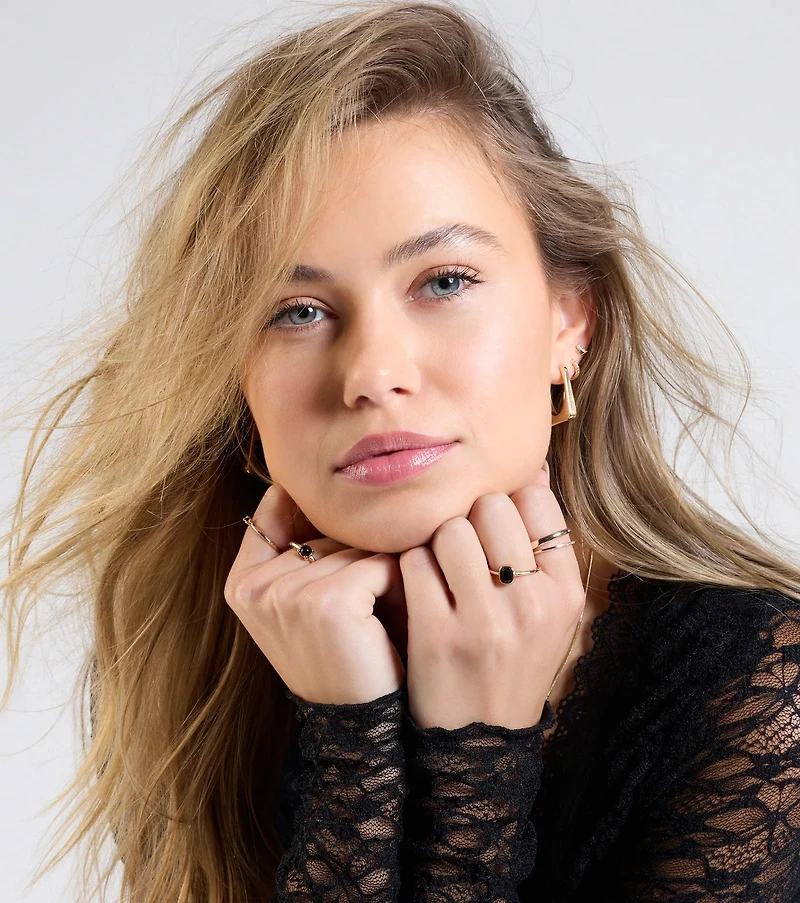 Minimilistic Charm Five Pack Ring Set