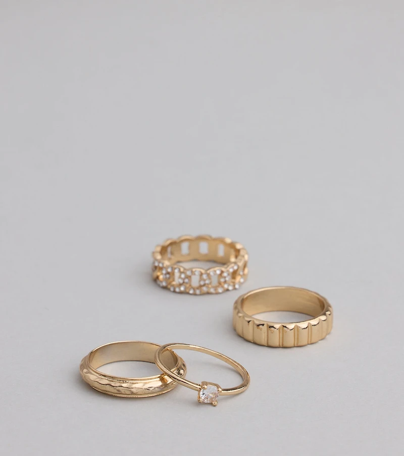 Infinite Glow Four-Pack Ring Set