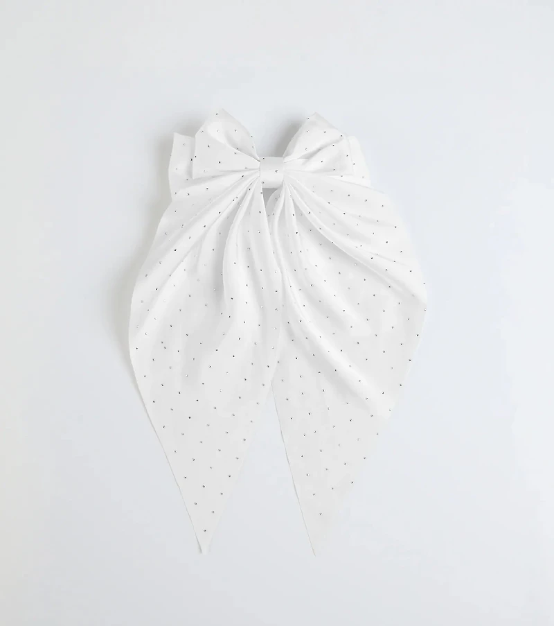 Glitzy Chic Large Rhinestone Bow