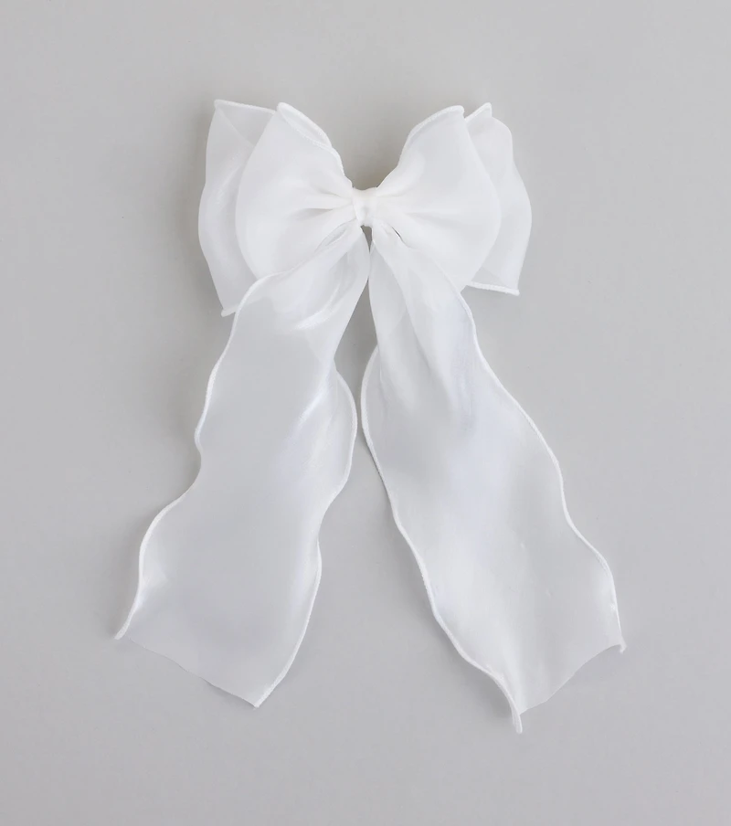 Cutest Vibe Organza Hair Bow Clip