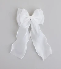 Cutest Vibe Organza Hair Bow Clip