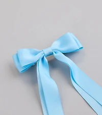 Poised Impression Ribbon Hair Bow Clip