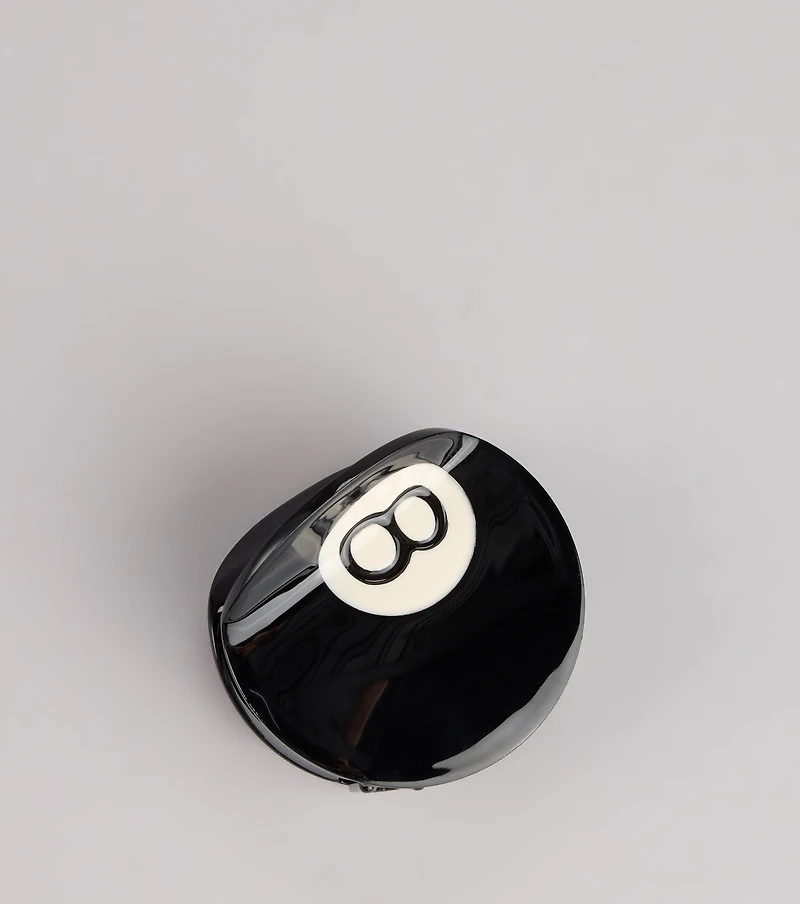 Lucky Shot 8 Ball Hair Clip