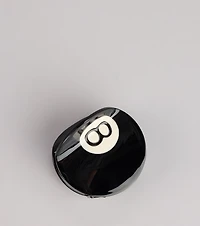 Lucky Shot 8 Ball Hair Clip