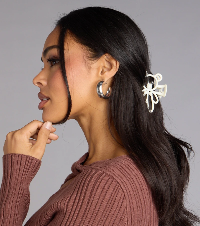 Beary Cute Hair Claw Clips
