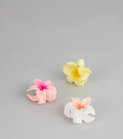 Sweet Bloom Flower Hair Clip Set