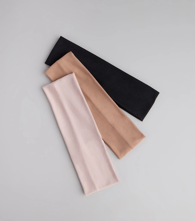 All Day Sleek Three-Pack Headbands