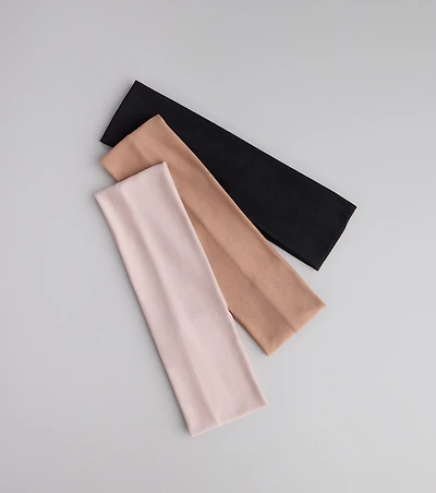 All Day Sleek Three-Pack Headbands
