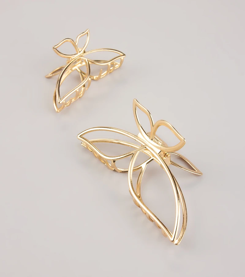 Winged Grace Butterfly Two Pack Hair Clips