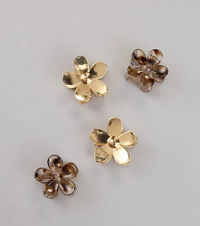 Bloom Goals Flower Hair Clip Set
