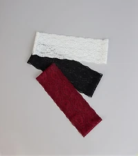 Pretty in Lace Three-Pack Headbands