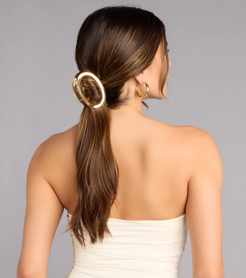 Chic Circle Grip Claw Hair Clip
