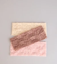 Everyday Pretty Lace Headband Set