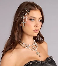 Cool Girl Cross Barrette Set