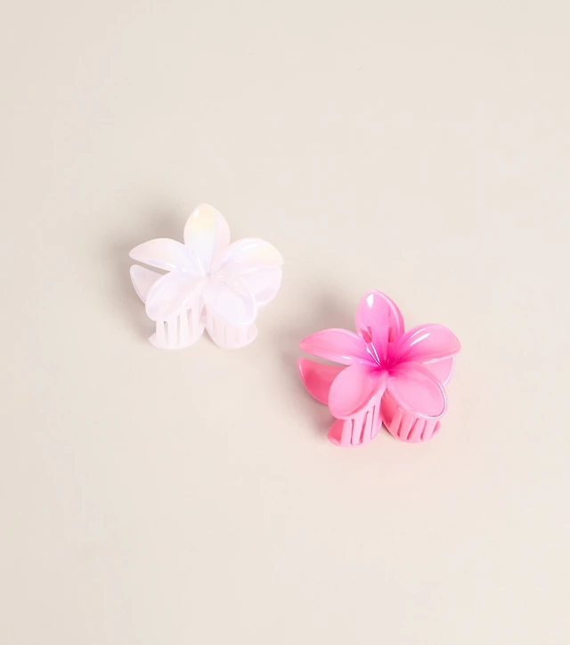 Island Crush Flower Two-Pack Hair Clips