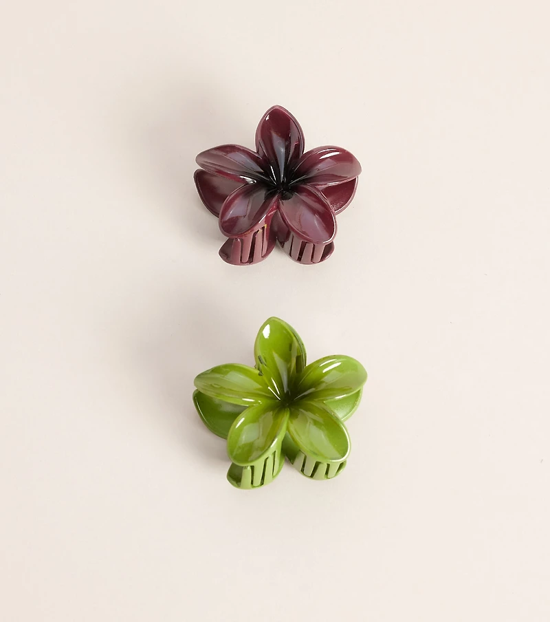 Bloom Snap Flower Hair Clips