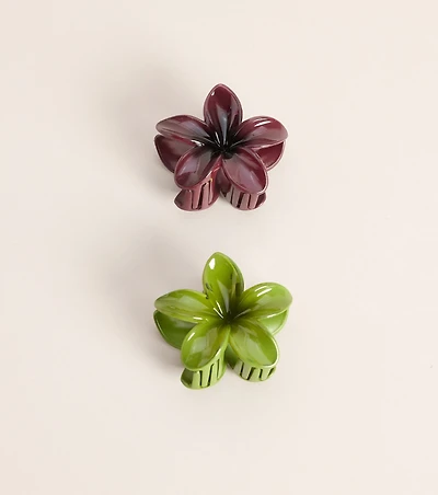 Bloom Snap Flower Hair Clips