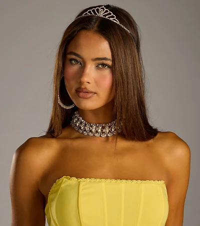 Crowned In Shine Rhinestone Tiara
