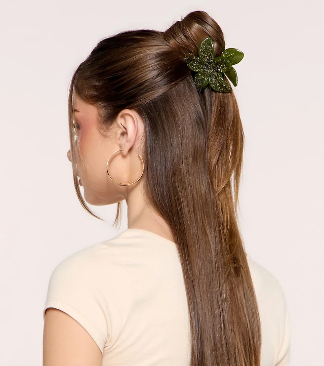 Tropic Crush Hibiscus Claw Clip