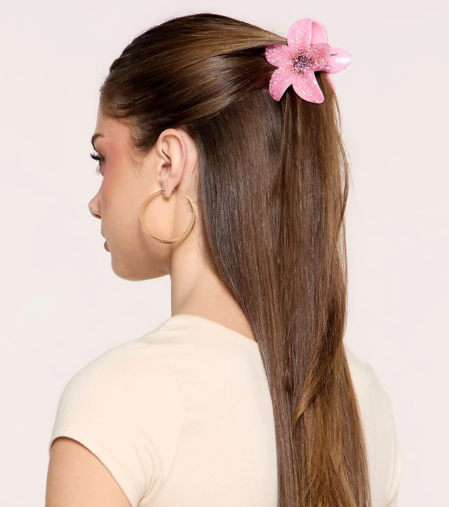 Tropic Crush Hibiscus Claw Clip