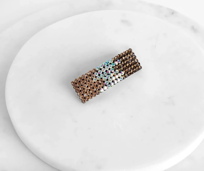 Multi Toned Rhinestone Hair Clip