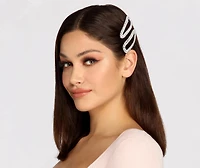 Pearl + Rhinestone Hair Clip Set