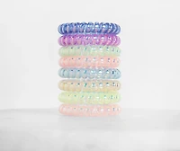 Rainbow Hair Coils Set of 8