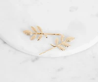 Gold Leaf Bobby Pins 2 Pack